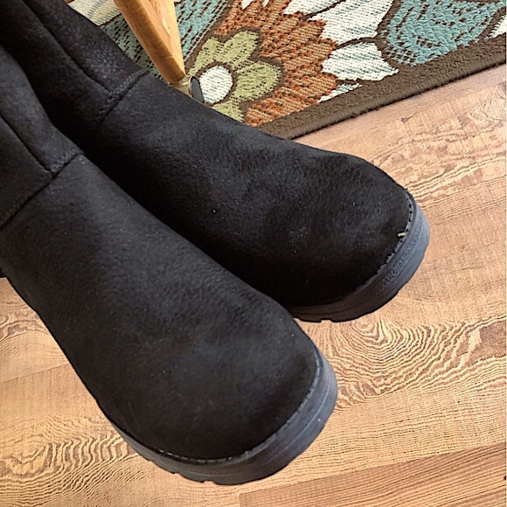 Sold-Sonoma Goods For Life Black Sherpa Lined Ankle Boots are NWT - Picture 9 of 12